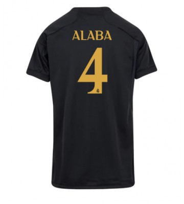 Real Madrid David Alaba #4 Koszulka Trzecich Kobiety 2023-24 Krótki Rękaw